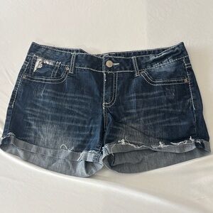 Vanity Dark Blue Jean Shorts